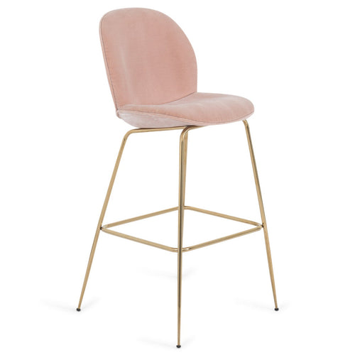 Amalfi Bar and Counter Stool in Velvet