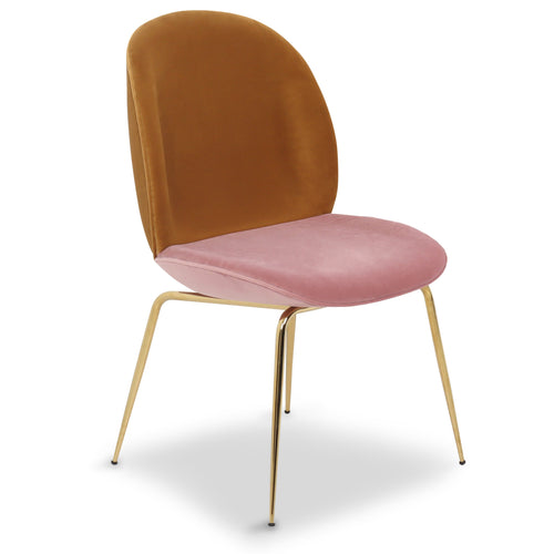 Amalfi Dining Chair in Duo Tone Velvet