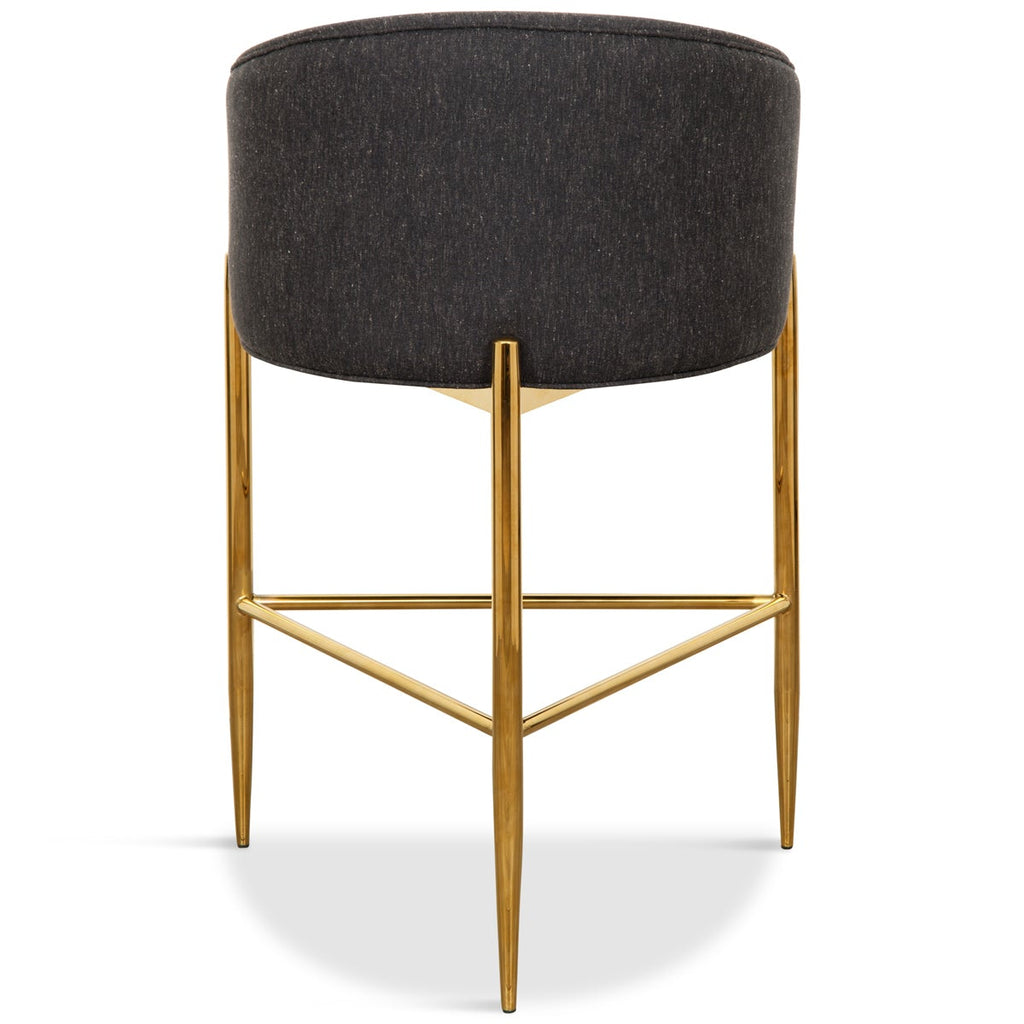 Art Deco Bar and Counter Stool in Linen