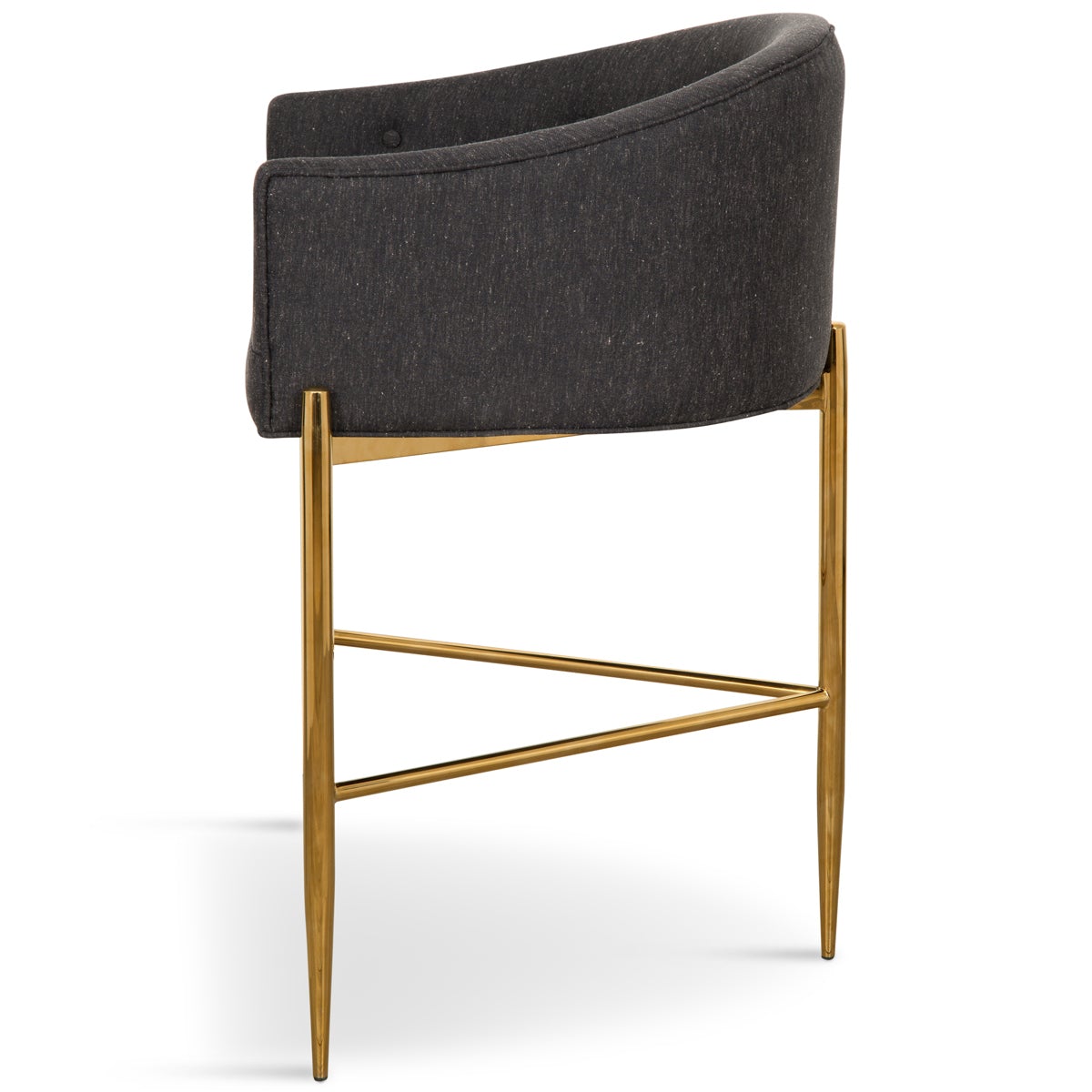 Art Deco Bar and Counter Stool in Linen
