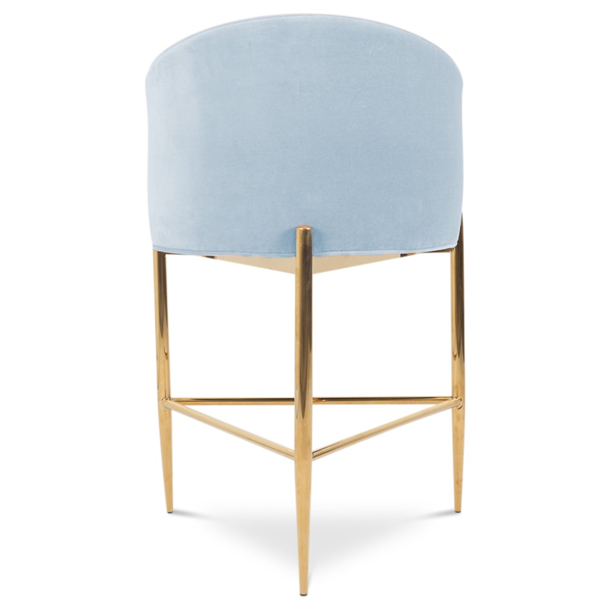 Art Deco Bar and Counter Stool in Velvet