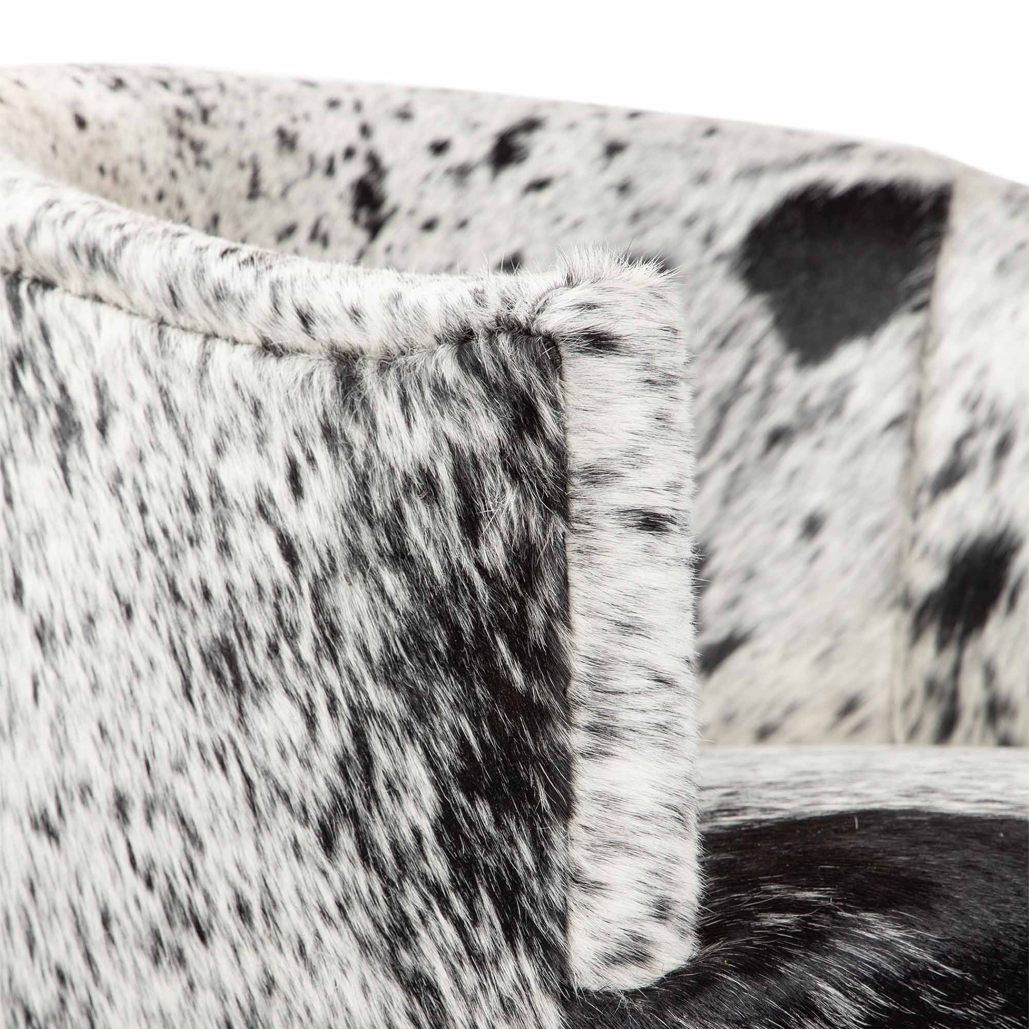 Art Deco Bar and Counter Stool in Cowhide